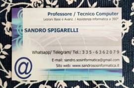 Assistenza Informatica A DOMICILO Roma - Sandro SOS Informatica 335 63 62 079