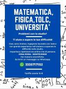 Matematica, Fisica,TOLC, UNIVERSITA'
