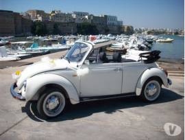 Noleggio occasionalmente Maggiolone cabriolet bianco  per matrimoni ed eventi 