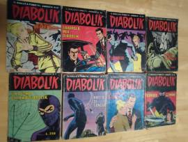 BLOCCO FUMETTI DIABOLIK ANNI 70/80