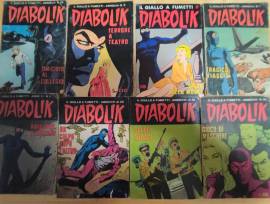 BLOCCO FUMETTI DIABOLIK ANNI 70/80