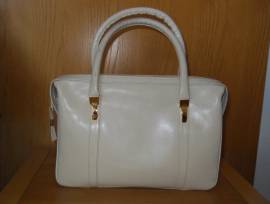 Borsetta in pelle color crema