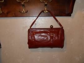 Borsetta in pelle marrone