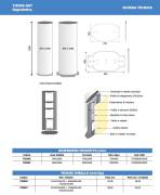 Totem Bifacciale in alluminio (L 100 cm H 250 cm)