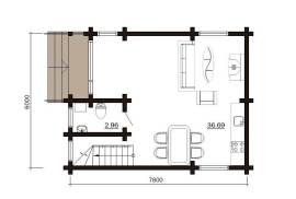 Casa a in legno lamellare pareti da 180 mm.