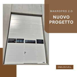 Portone sezionale industriale MakroPro 2.0 4,320 m x 3,875 m