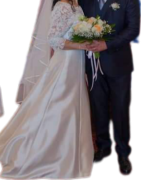 Abito da sposa tg44 colore avorio 