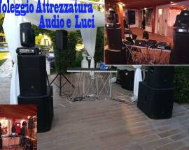 Noleggio casse, luci LED e microfoni per feste, matrimoni ed eventi