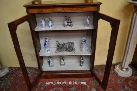 Antica libreria-vetrina stile inglese Vittoriana