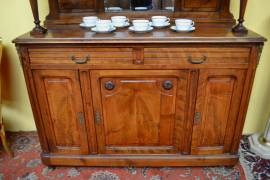 Antica credenza doppio corpo stile Luigi Filippo