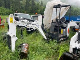 Mini escavatore Bobcat E20Z completo di benna