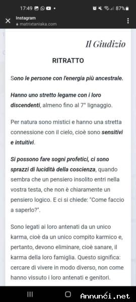 Sensitiva cartomante tarologa