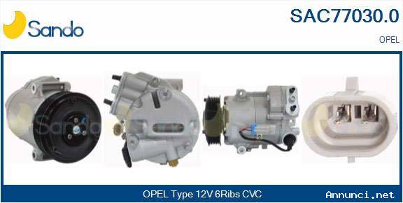 compressore aria condizionata opel astra J meriva B 13395693 nuovo sando