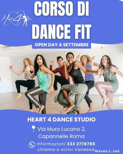 Corso di DANCE FIT a partire da SETTEMBRE