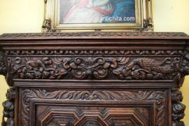 Antico secretaire francese stile Rinascimento