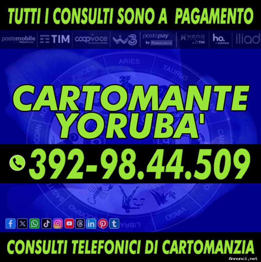 Il tuo futuro svelato da un cartomante esperto come il Cartomante Yorubà