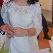 Abito da sposa tg44 colore avorio 