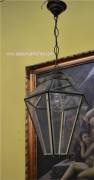Lampadario a lanterna vintage anni 50/60