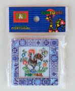 Calamita in ceramica portoghese / Piastrella in ceramica e gallo/Decorazioni per la cucina Souvenir Calamita in ceramica portoghese / Piastrella in ceramica e gallo/Decorazioni per la cucina Souvenir