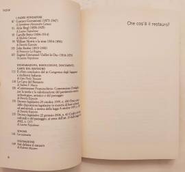 Che cos'è il restauro.Nove studiosi a confronto 6°Ed.Marsilio, 2016 come nuovo