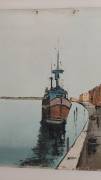 Vecchio dipinto olio su tela fondamenta nuove Venezia firmato Ferro