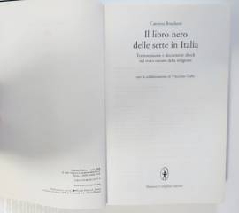 Il libro nero delle sette in Italia.Testimonianze e documenti shock Caterina Boschetti Ed.Newton  