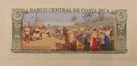 Cinco(5) Colones serie D Banco Central de Costa Rica non circolata