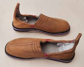 Pantofole Babouche in vera pelle, artigianali marocchine per uomo. Pantofole Babouche in vera pelle, artigianali marocchine per uomo.
