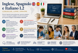 INGLESE, SPAGNOLO, ITALIANO CORSI E LEZIONI