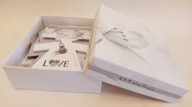 Orologio Bimba Love Claraluna in resina decorazioni legno e specchio nuovo con scatola