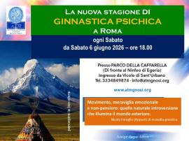 La nuova stagione di GINNASTICA PSICHICA a ROMA