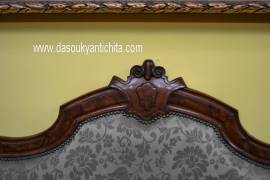 Divano con coppia di poltrone stile Luigi Filippo del XX secolo