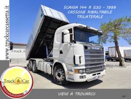 SCANIA 144 L 530 – 1999 – CASSONE RIBALTABILE TRILATERALE – EURO 2