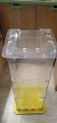 contenitore e/o bussolotto, in plexiglass,