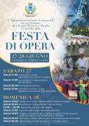 FESTA DI OPERA - 27 e 28 giugno 2026 FESTA DI OPERA - 27 e 28 giugno 2026