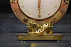 Orologio da tavolo Luxor in bronzo stile Art Déco metà XX sec