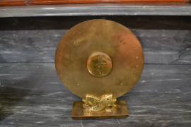 Orologio da tavolo Luxor in bronzo stile Art Déco metà XX sec