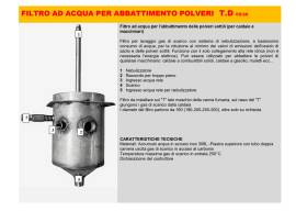 FILTRO AD ACQUA PER CALDAIE E MACCHINARI