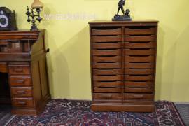 Schedario-classificatore a doppia serrandina