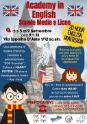 ACADEMY IN ENGLISH MEDIE E LICEO - 5-9 SETT. 20-HOU ENGLISH IMMERSION GENOVA