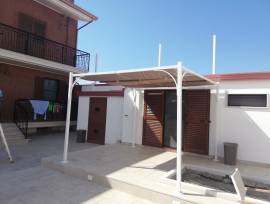 Gazebo slide 3x3 bianco-tortora.