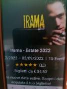 Biglietto Irama