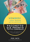 VENDESI 100% QUOTE SRL SANA NO DEBITI PACCHETTO GIÁ PRONTO.