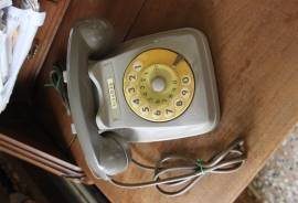 SIP TELEFONO A DISCO VINTAGE ANNI '70/80 GRIGIO FUNZIONANTE