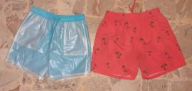 2 Costumi da bagno uomo - Pantaloncini mare - Boxer spiaggia, piscina