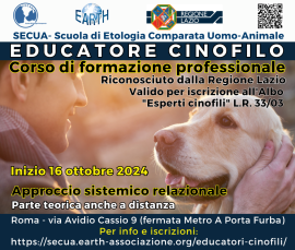 CORSO PROFESSIONALE PER EDUCATORE CINOFILO