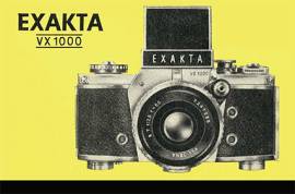 EXAKTA JUNIOR A B - RTL1000 - VAREX 1000 - VAREX IIa IIb - LIBRETTO MANUALE ISTRUZIONI