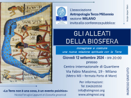 GLI ALLEATI DELLA BIOSFERA (conferenza A.T.M. a Milano) 