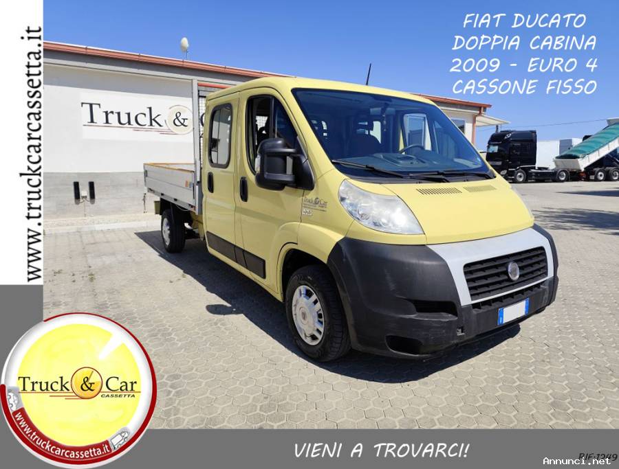 RIF.1249 FIAT DUCATO – 2009 – DOPPIA CABINA – CASSONE FISSO – EURO 4