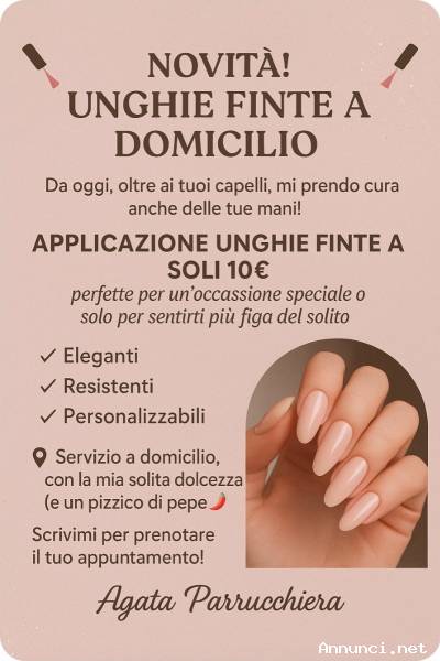 Unghie finte a domicilio